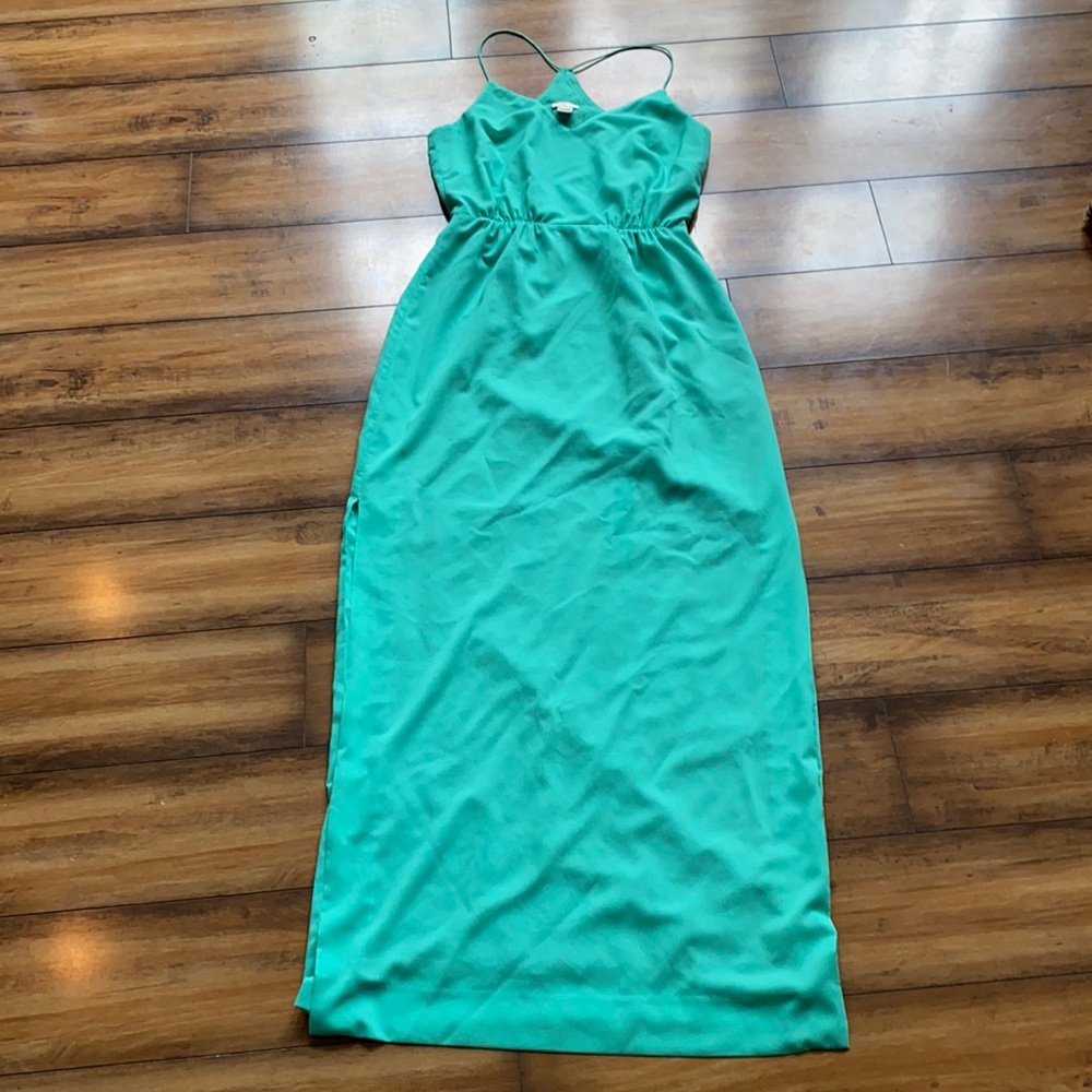 J. Crew Seafoam Maxi Dress